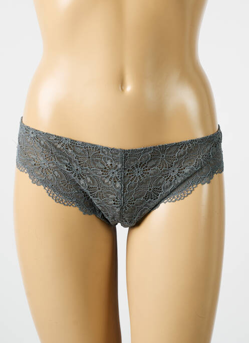 Tanga stretch gris HANRO femme