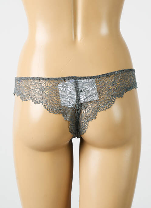 Tanga stretch gris HANRO femme
