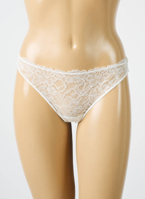 Culotte tissage dentelle blanc PALADINI femme