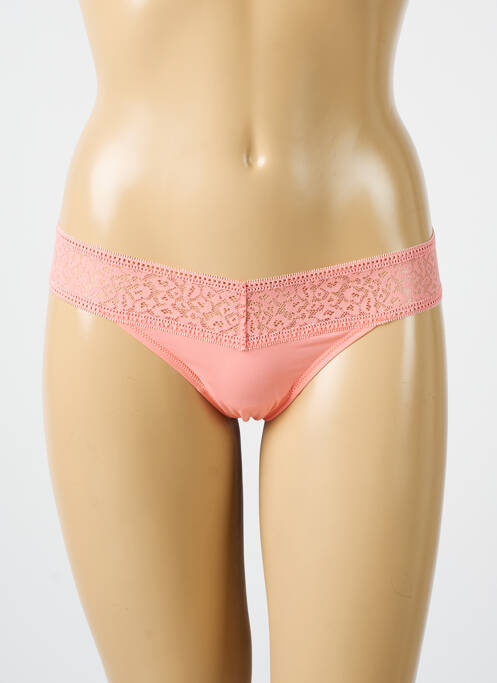 String tissage popeline orange LA PERLA femme