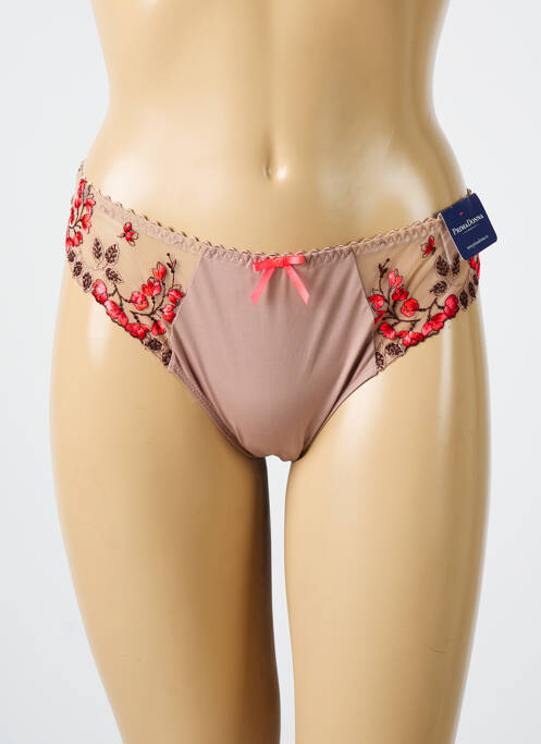 Tanga marron PRIMADONNA pour femme
