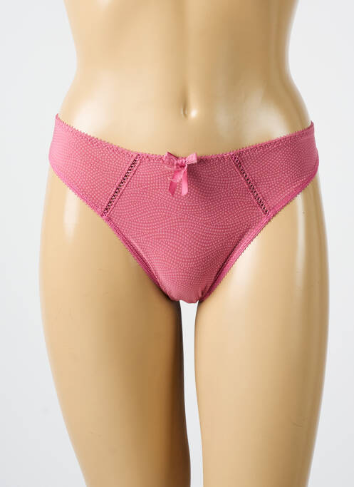 Tanga rose EMPREINTE pour femme