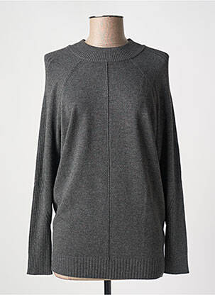Pull tissage chiné manches longues gris MARBLE femme