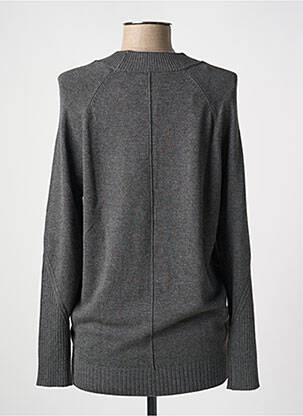 Pull tissage chiné manches longues gris MARBLE femme
