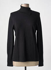 Pull col roulé noir MARBLE pour femme seconde vue