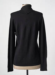 Pull col roulé noir MARBLE pour femme seconde vue