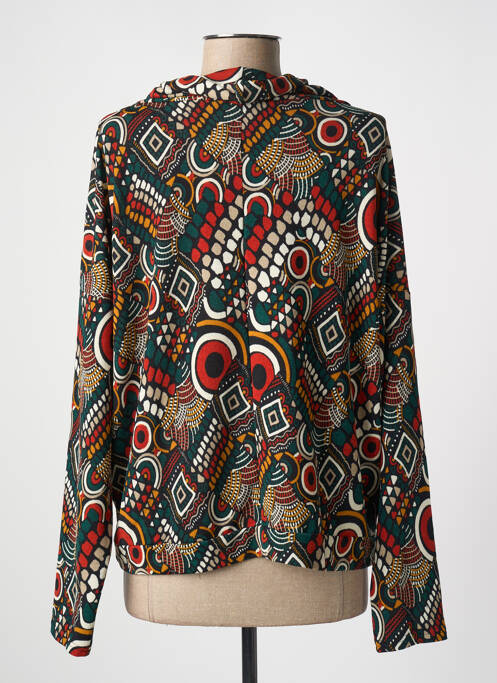 Pull col roulé rouge CHRISTINE LAURE pour femme