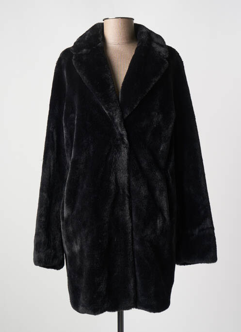Manteau long noir WHITE LABEL pour femme