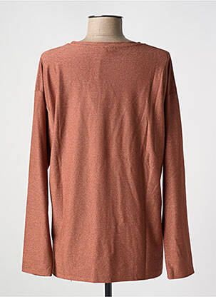 Top stretch manches longues orange EGO femme