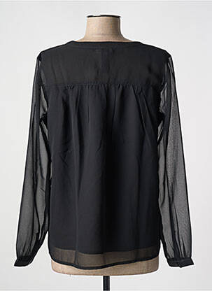 Blouse légère et transparente manches longues noir STREET ONE femme