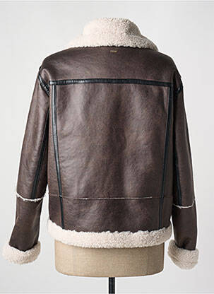Manteau court poches sans capuche gris WHITE LABEL femme