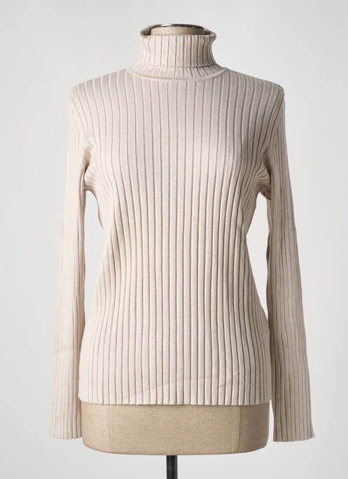 Pull col roulé marron BETTY BARCLAY pour femme