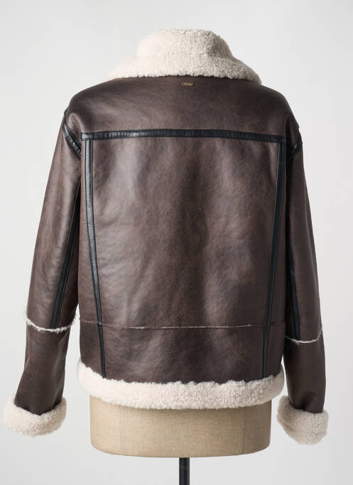 Manteau court gris WHITE LABEL pour femme