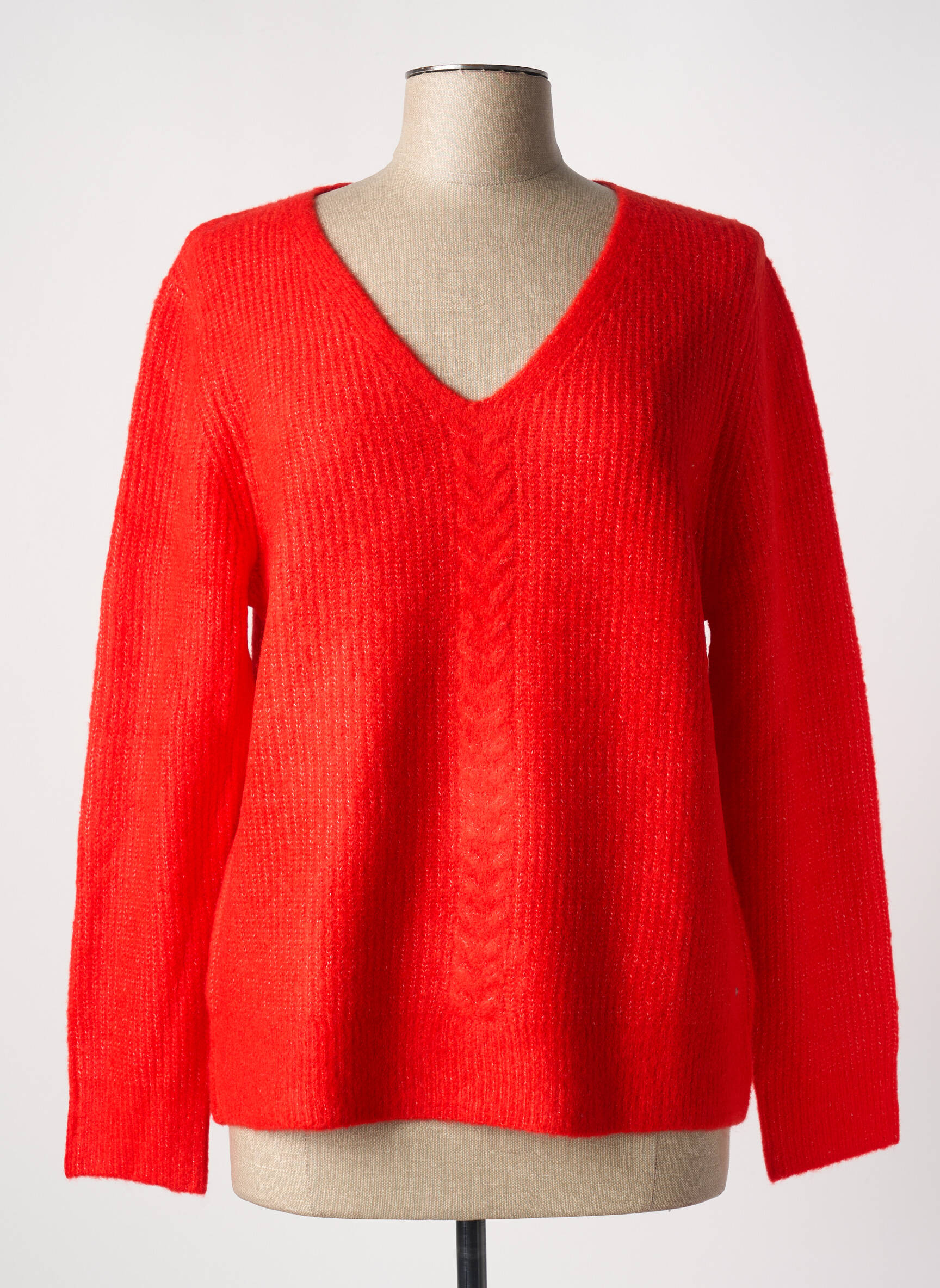 Pull Tissage Chiné Orange Christine Laure Femme 2550057-orange - Main Image