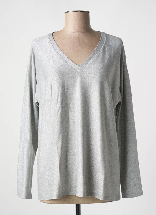 Top argent EGO pour femme