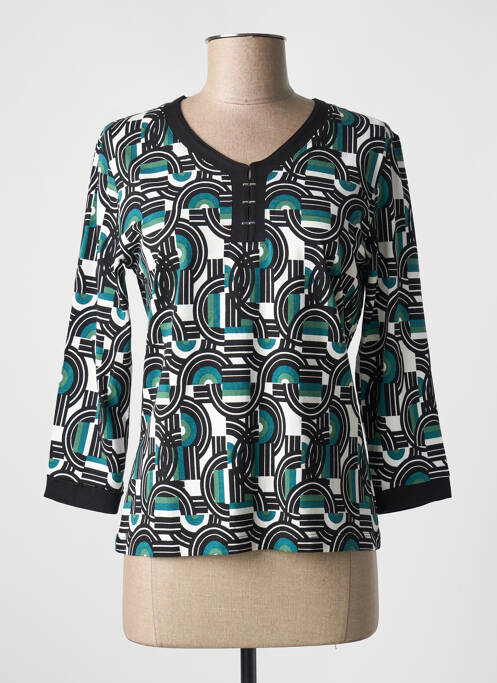 T-shirt bleu CHRISTINE LAURE pour femme