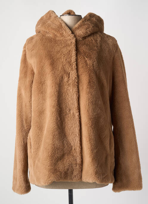 Manteau court marron WHITE LABEL femme