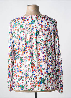 Blouse imprimé fleurs manches longues blanc TINTA STYLE femme
