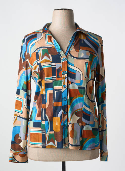 Chemisier marron TINTA STYLE pour femme