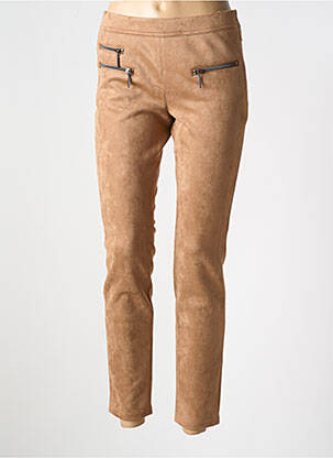 Pantalon 7/8 stretch taille normale marron BETTY BARCLAY femme