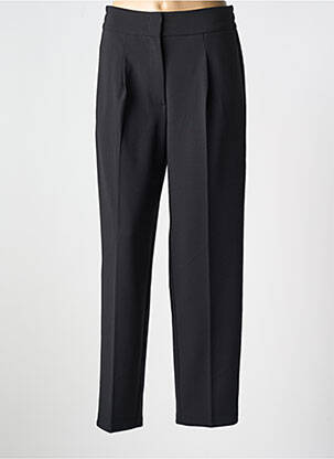 Pantalon droit tissage crêpe taille haute noir BETTY BARCLAY femme