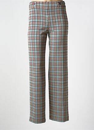 Pantalon droit stretch taille haute bleu TINTA STYLE femme