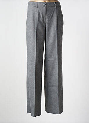 Pantalon droit taille à pinces taille haute gris BETTY BARCLAY femme