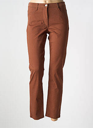 Jeans coupe slim stretch taille normale marron BETTY BARCLAY femme