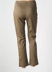 Pantalon chino marron CHRISTINE LAURE pour femme seconde vue