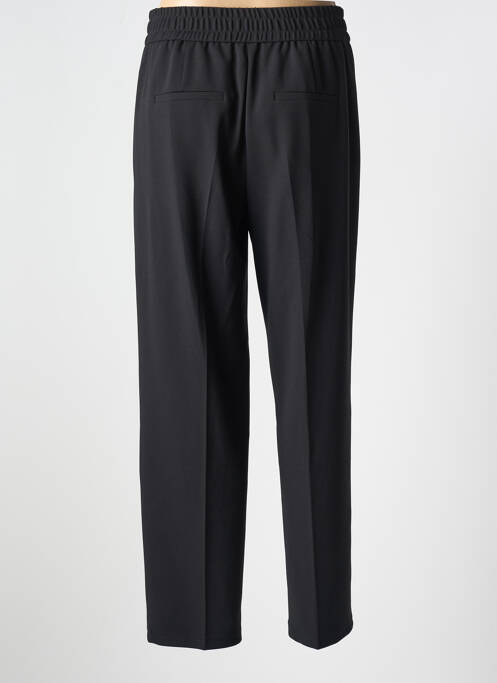 Pantalon droit fermeture zippée sous rabat avec crochet taille haute noir BETTY BARCLAY femme