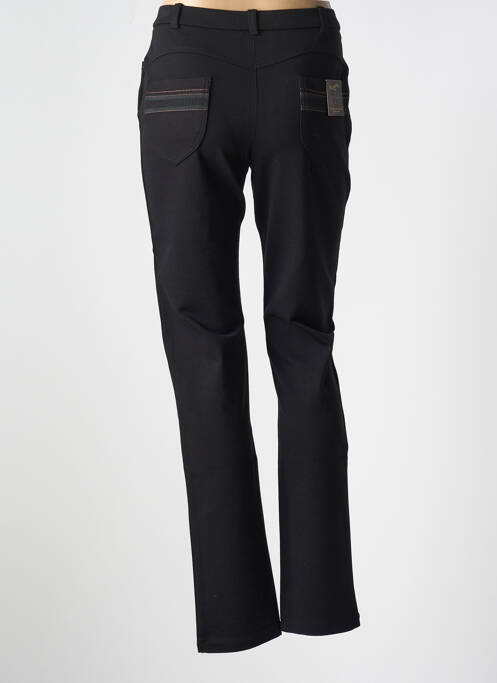 Pantalon slim stretch taille normale noir CHRISTINE LAURE femme