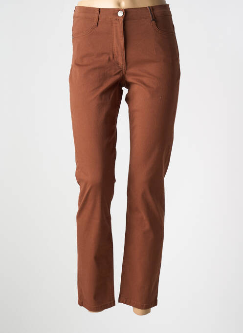 Jeans coupe slim marron BETTY BARCLAY pour femme