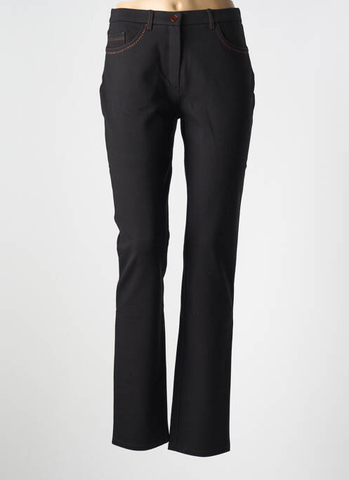 Pantalon droit noir CHRISTINE LAURE pour femme