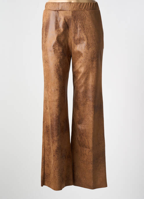 Pantalon flare marron TINTA STYLE pour femme