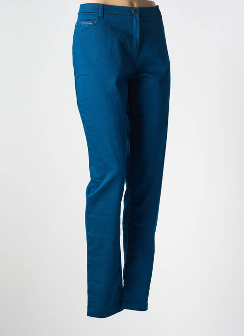 Pantalon slim bleu CHRISTINE LAURE pour femme