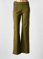 Pantalon flare vert ARTLOVE pour femme seconde vue