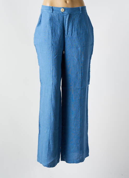 Pantalon droit bleu MUS & BOMBON pour femme