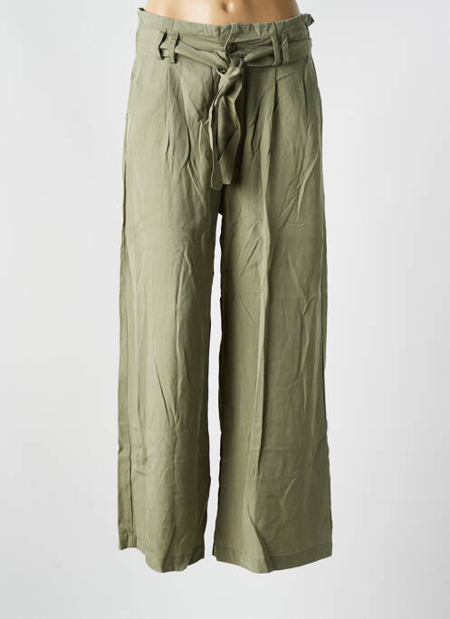 Pantalon droit vert ORFEO pour femme
