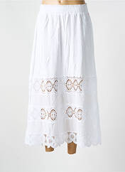 Jupe longue blanc NUMPH pour femme seconde vue