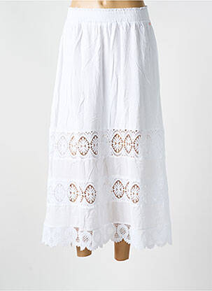 Jupe longue blanc NUMPH pour femme