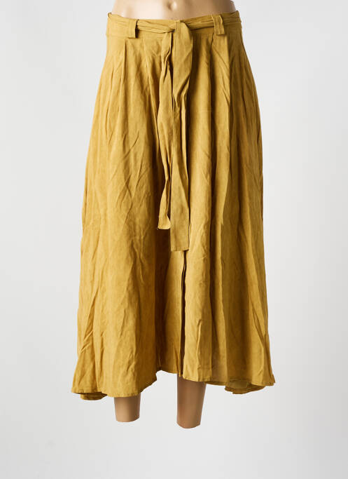 Jupe longue jaune ORFEO pour femme