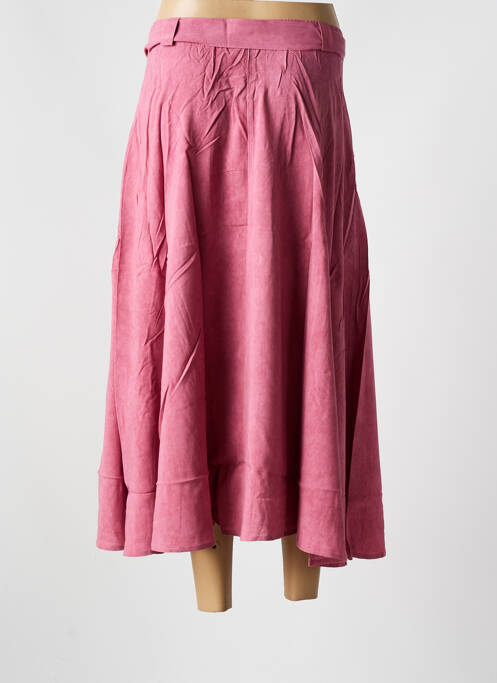 Jupe longue rose ORFEO femme