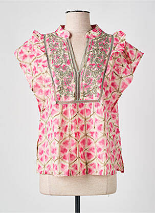 Blouse rose ORFEO pour femme