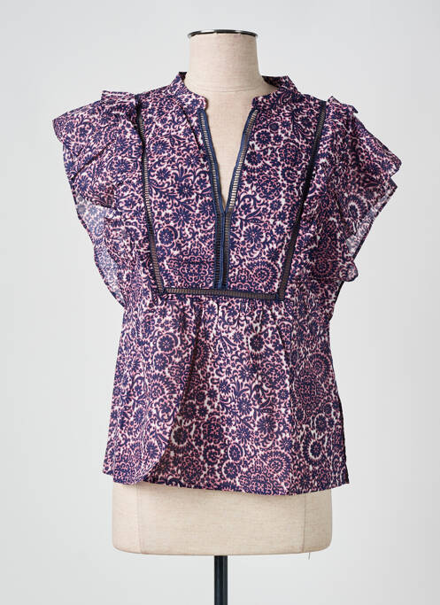 Blouse bleu ORFEO pour femme