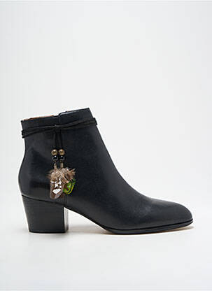 Bottines/boots matière lisse talon de 4 à 6cm noir SCHMOOVE femme
