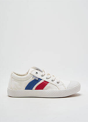 Baskets semelle amovible bout rond blanc PALLADIUM garcon