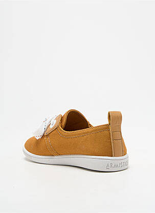 Baskets semelle amovible bout rond marron ARMISTICE enfant