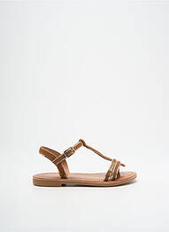 Sandales/nu pieds tissage satiné chiquet marron LES TROPEZIENNES PAR M.BELARBI fille