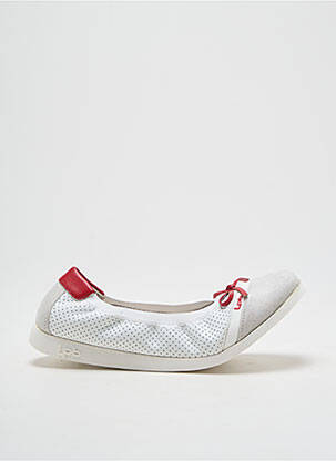 Ballerines bout rond bout rond blanc LPB fille
