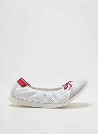 Ballerines bout rond bout rond blanc LPB fille